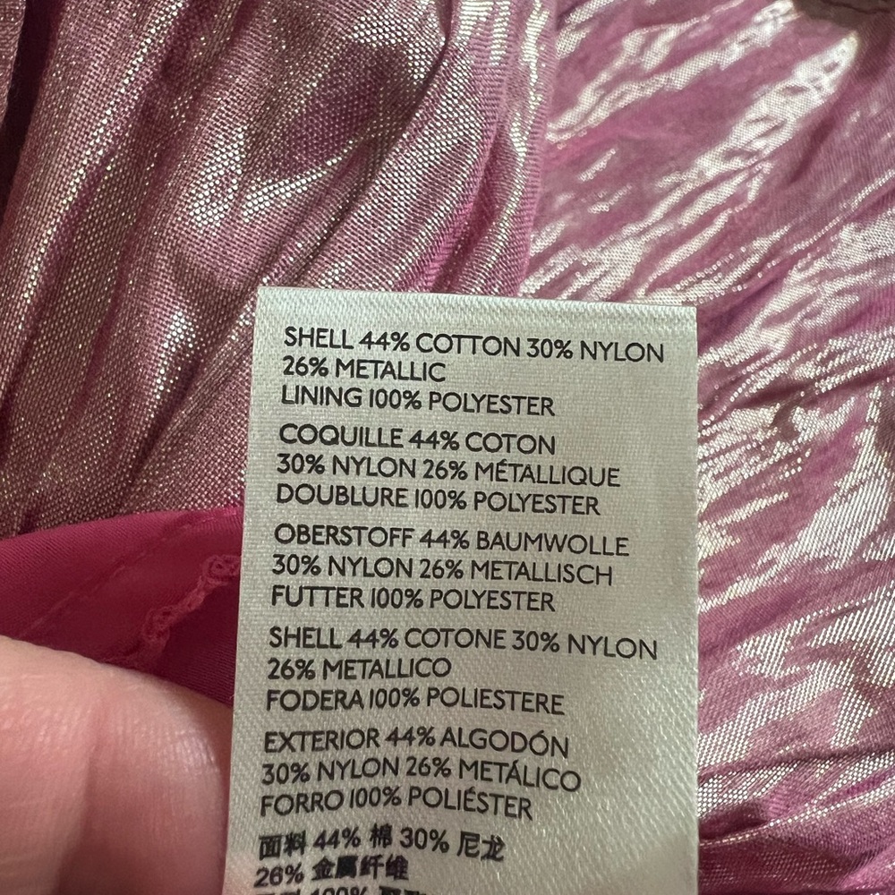 Anthropologie Maeve  Alicia Crinkled Metallic Maxi Skirt - Size 8 - Picture 7 of 7